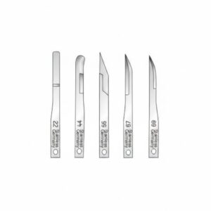 Microsurgery scalpel blades, sterile, stainless steel
